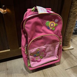 Pink Butterfly Kids Backpack